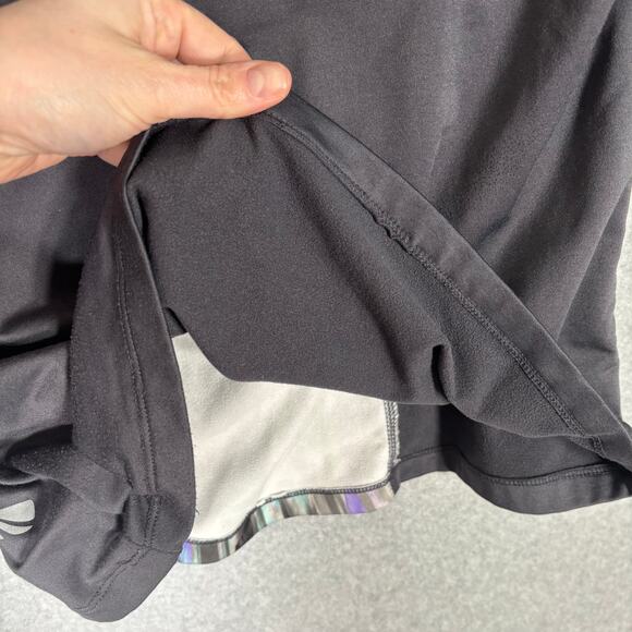 Marika Tek Top Medium Purple 1/4 Zip Base Layer Fleece Abstract Thumb Hole Artsy - Picture 11 of 11